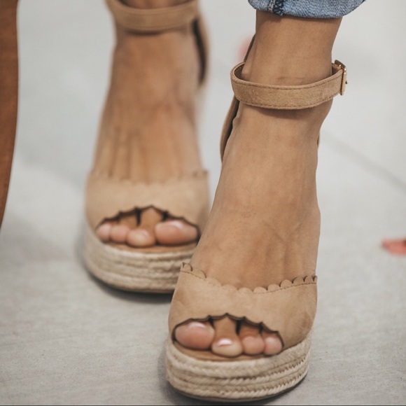 1 LEFT‼️Espadrille Wedges-Camel - Picture 4 of 8